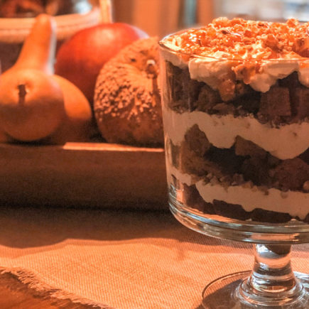 pumpkin bread trifle dessert