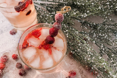 cranberry holiday cocktail