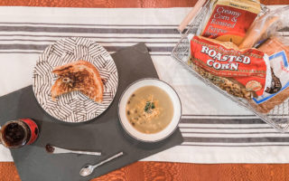 soup & sandwich with trader joes